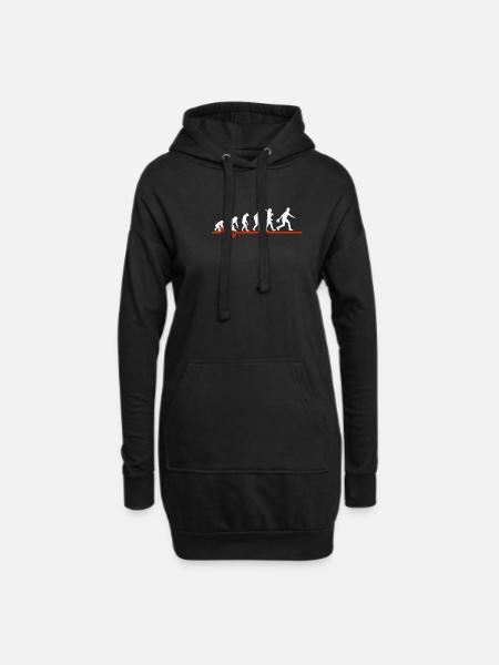 Bowling Heartbeat - EVOLUTION OF BOWLING - Hoodie Dress - black