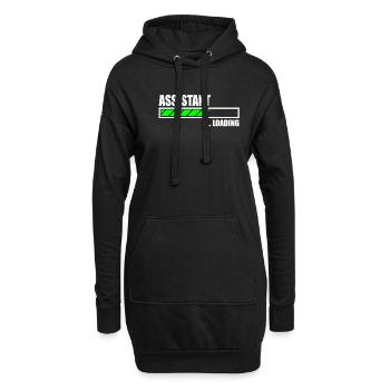 Barre de chargement de l’assistant - Sweat-shirt à capuche long Femme - noir - Devant