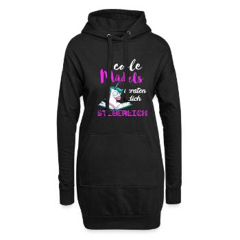Steuern Mädels Gesetz Einhorn Steuerberaterin Buch - Hoodie-Kleid - Schwarz - Vorne