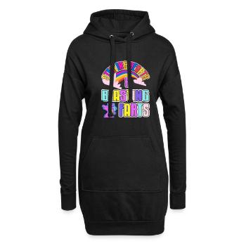Herzen stehlen und Fürze sprengen Einhornfurz Einh - Hoodie-Kleid - Schwarz - Vorne