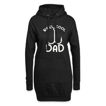 Reel Cool Papa Partenaire de pêche Papa Plan de retraite - Sweat-shirt à capuche long Femme - noir - Devant