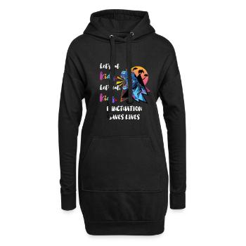 Grammatik Englischlehrer Englisch Sprache Lernen - Hoodie-Kleid - Schwarz - Vorne