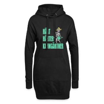 Hart Härter Kleingärtner - Garten Kleingarten - Hoodie-Kleid - Schwarz - Vorne