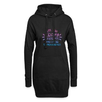 Diner Bar Kellnerin Kellner - Hoodie-Kleid - Schwarz - Vorne