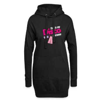 Das Ist Mein Disco Kostüm Groovy Vintage Jukebox - Hoodie-Kleid - Schwarz - Vorne