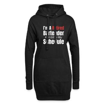 Je suis un barman à la retraite et j’adore - Sweat-shirt à capuche long Femme - noir - Devant
