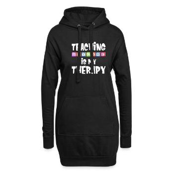 Les cours de maternelle sont mes - Sweat-shirt à capuche long Femme - noir - Devant