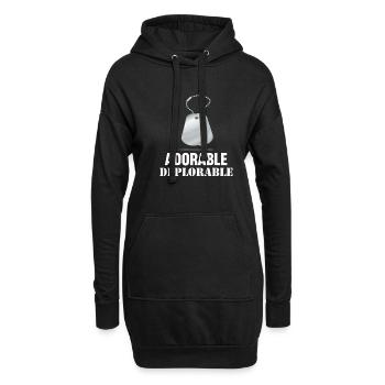 Entzückendes Beklagenswertes Lustiges - Hoodie-Kleid - Schwarz - Vorne