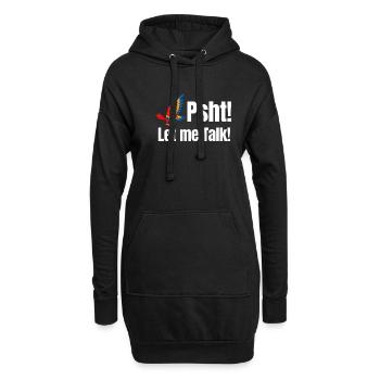 Pssst! Lass Mich Reden Papageienliebhaber Kakadu - Hoodie-Kleid - Schwarz - Vorne