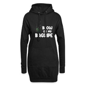 Soufflez sur ma cornemuse Cornemuse classique - Sweat-shirt à capuche long Femme - noir - Devant