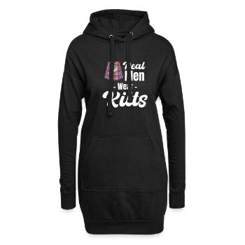 Echte Männer Tragen Kilts Schottische Kilts - Hoodie-Kleid - Schwarz - Vorne