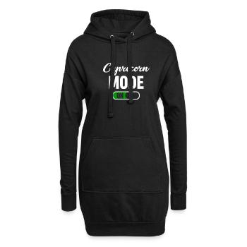 Mode Capricorne pour des horoscopes amusants - Sweat-shirt à capuche long Femme - noir - Devant