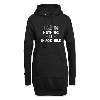 Rien n’est impossible Parasport Handicap - Sweat-shirt à capuche long Femme - noir - Devant