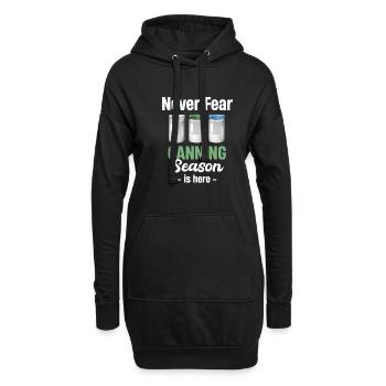 Ne vous inquiétez pas, la saison des conserves est là et - Sweat-shirt à capuche long Femme - noir - Devant