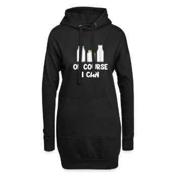 Bien sûr, je peux conserver la saison des conserves - Sweat-shirt à capuche long Femme - noir - Devant