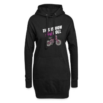 So Rolling Girls Bmx Racing Automobile Triathlon - Sweat-shirt à capuche long Femme - noir - Devant