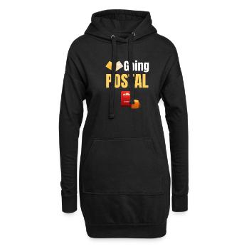 Going Post Lustiger Arbeiter Postbote Briefträger - Hoodie-Kleid - Schwarz - Vorne