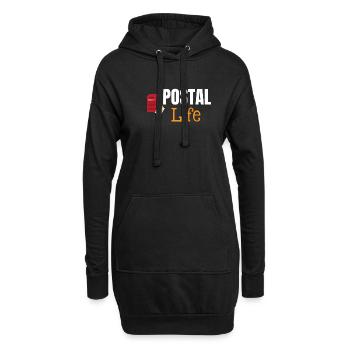 Postleben Lustiger Arbeiter Postbote Postbote - Hoodie-Kleid - Schwarz - Vorne