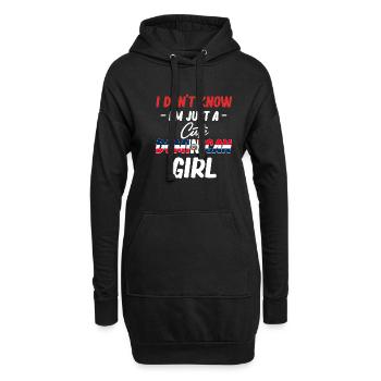 Ich Weiß Nicht, Dass Ich Nur Ein Süßes - Hoodie-Kleid - Schwarz - Vorne