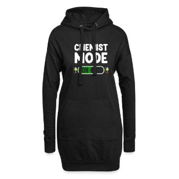 Mode chimiste pour une physique des particules amusante - Sweat-shirt à capuche long Femme - noir - Devant