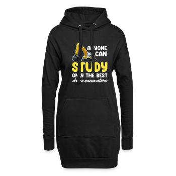 Tout le monde ne peut étudier que les meilleures pelles - Sweat-shirt à capuche long Femme - noir - Devant