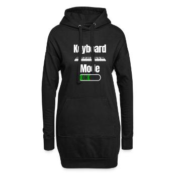 Keyboard-modus On Player Walzer Keyboarder - Hoodie-Kleid - Schwarz - Vorne