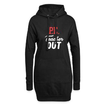 Sportlehrer Out Pensionierter Fitnesspädagoge - Hoodie-Kleid - Schwarz - Vorne