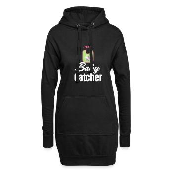 Baby Catcher Lustige Hebamme Geburtshelfer - Hoodie-Kleid - Schwarz - Vorne
