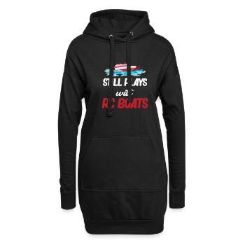 Toujours en train de jouer avec Rc Boats Captain Airboat - Sweat-shirt à capuche long Femme - noir - Devant