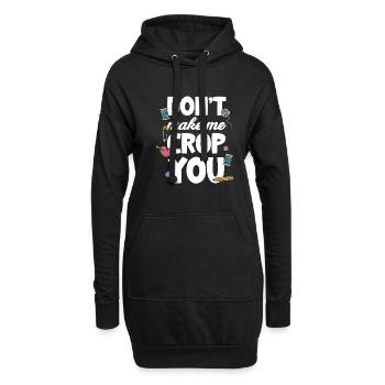 Ne me faites pas recadrer vous Fabrication de poterie - Sweat-shirt à capuche long Femme - noir - Devant