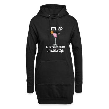 Im Ruhestand Hält Ich Die Dinge Nicht In - Hoodie-Kleid - Schwarz - Vorne