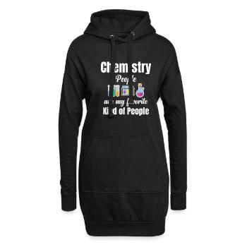 Les gens de la chimie sont mon genre de travail préféré - Sweat-shirt à capuche long Femme - noir - Devant