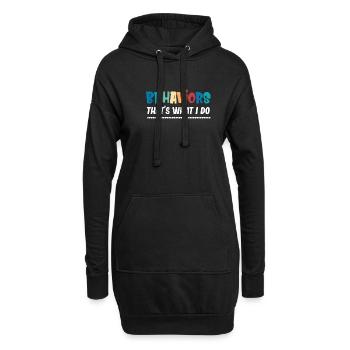 T Shirt for Beware Behaviors I Do, - Hoodie Dress - black - Front
