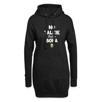 Kein Talkie Vor Boba Bubble Japanische - Hoodie-Kleid - Schwarz - Vorne