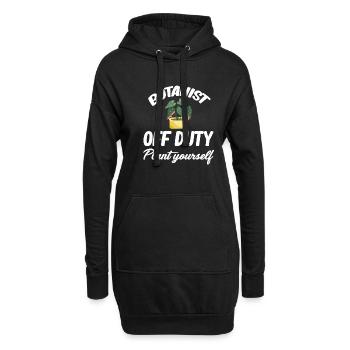 Botaniste en congé, plantez-le vous-même - Sweat-shirt à capuche long Femme - noir - Devant