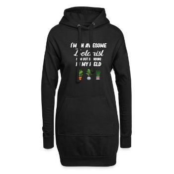 Ich Bin Ein Großartiger Botaniker. Ich Bin Auf - Hoodie-Kleid - Schwarz - Vorne