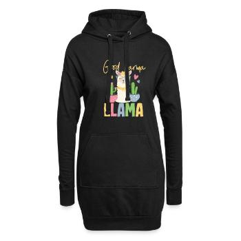 Karma Lama - Hoodie-Kleid - Schwarz - Vorne