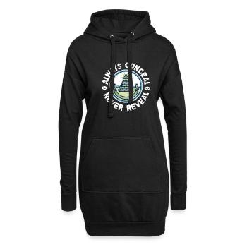 Freimaurer Verschweigen - Hoodie-Kleid - Schwarz - Vorne