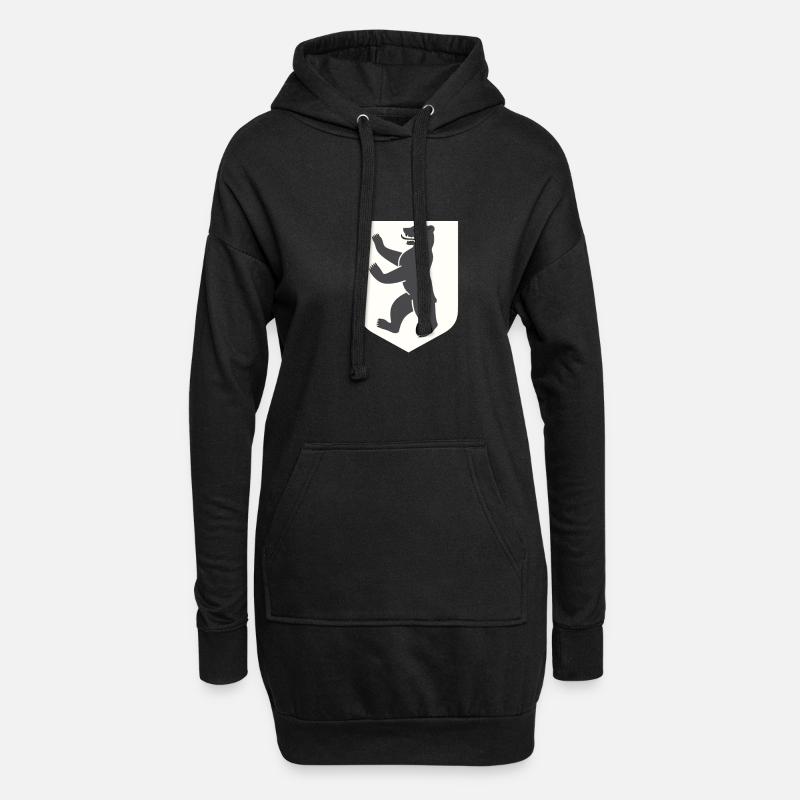 Berlin - Hoodie-Kleid - Schwarz