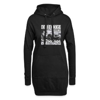 Der Eckige muss ins Dreckige Offroad Lada Niva 4x4 - Hoodie-Kleid - Schwarz - Vorne