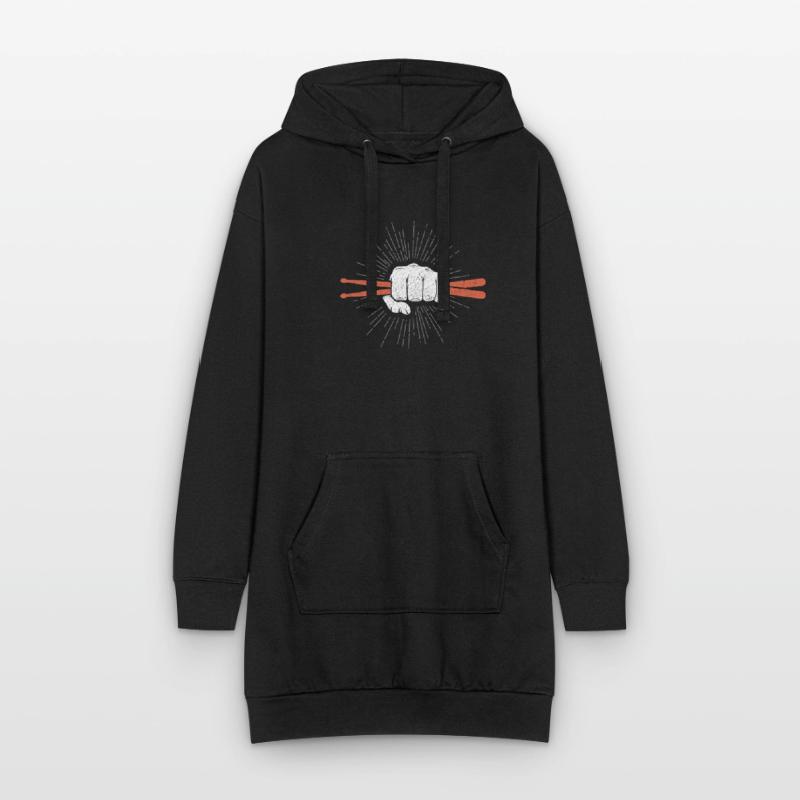 Drummer Schlagzeuger oder Percussionist Geschenk Hoodie-Kleid