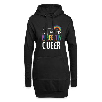 Arc en ciel lesbienne lesbienne - Sweat-shirt à capuche long Femme - noir - Devant
