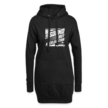Voiture électrique - Sweat-shirt à capuche long Femme - noir - Devant
