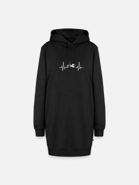 Mofa Geschenk für Moped fahrer - Hoodie-Kleid - Schwarz