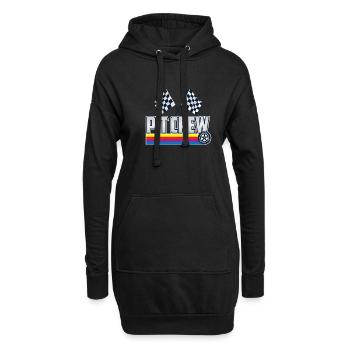 Pit Crew Racing Car Driver Gift Idea Pit Crew - Hoodie-Kleid - Schwarz - Vorne