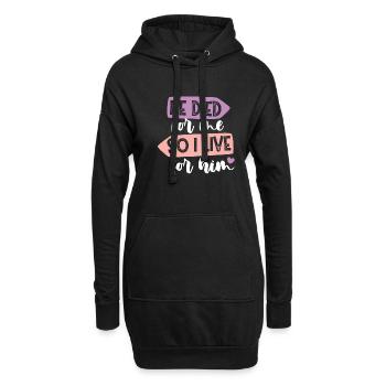 Jesus Gott Geschenkidee Weihnachten - Hoodie-Kleid - Schwarz - Vorne