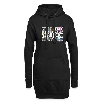 Erzieherin Kindergarten Kita Kindergärtnerin - Hoodie-Kleid - Schwarz - Vorne