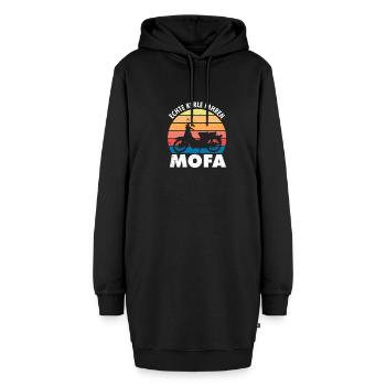 Echte Kerle Fahren Mofa Motorroller Moped Fahrer - Hoodie-Kleid - Schwarz - Vorne