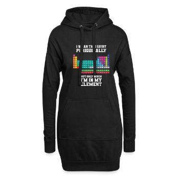 I Wear This Shirt Periodically Apparel Chemistry F - Sweat-shirt à capuche long Femme - noir - Devant