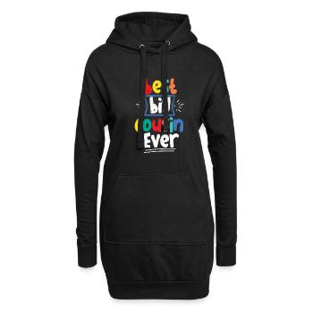 Bester Großer Cousin Großcousin Geschenk Jungen - Hoodie-Kleid - Schwarz - Vorne